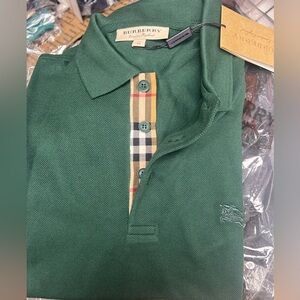 Burberry Green Polo Shirt Re-Posh